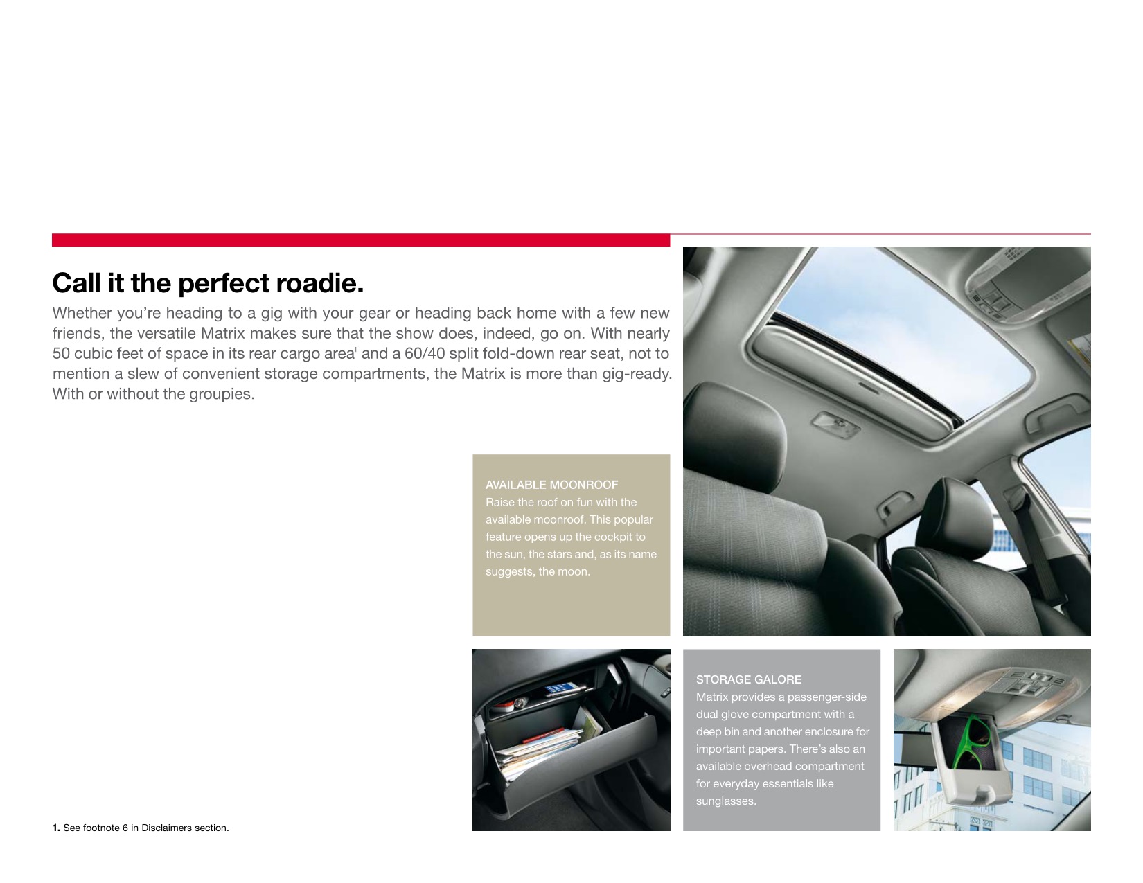 2012 Toyota Matrix Brochure Page 13